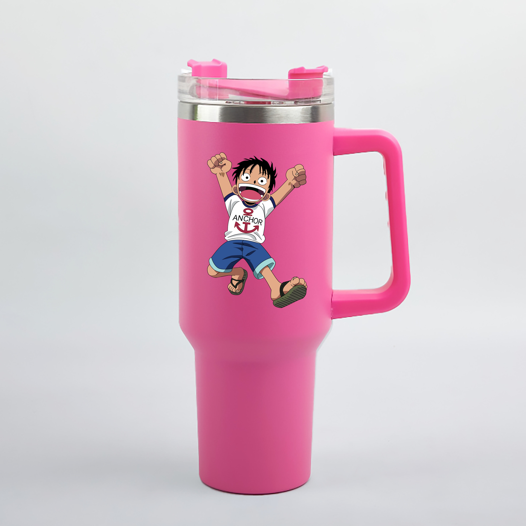 ワンピース モンキー・D・ルフィ ONE PIECE Monkey D. Luffy 1200mL車用タンブラー（カラープリント）